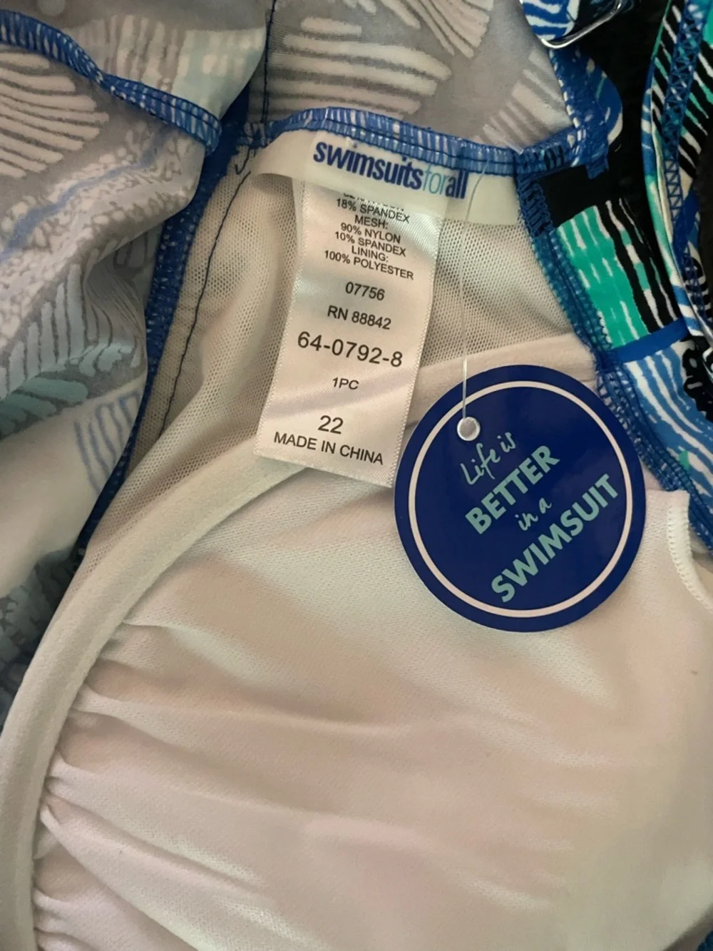 Swimsuits For All Tankini Top Bundle of 2 Nwt size 22 - Picture 5 of 5